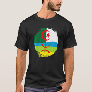 Algerijnse wortels half Amazigh vlag trots Tamazig T-shirt