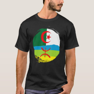 Algerijnse wortels half Amazigh vlag trots Tamazig T-shirt