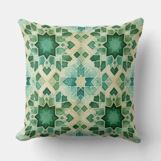Algerijnse Zellige groene turquoise decoratieve ku Kussen