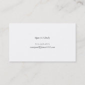 Algerijnse zigeunermeisjes visitekaartje (Achterkant)