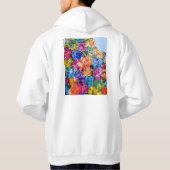 Algiers Algeria City Map Hoodie (Achterkant)