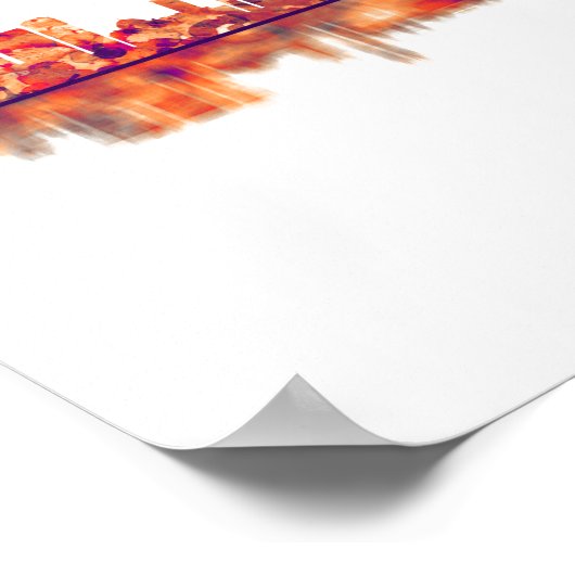 Algiers Algerije Skyline Poster (Hoek)