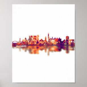 Algiers Algerije Skyline Poster