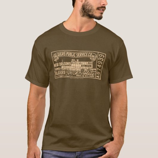 Algiers Openbaar Dienst Veerboot Ticket T-Shirt (Voorkant)