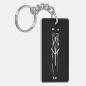 ☼ Algiz - de Rune of Protection ☼ Sleutelhanger (Voorkant Links)