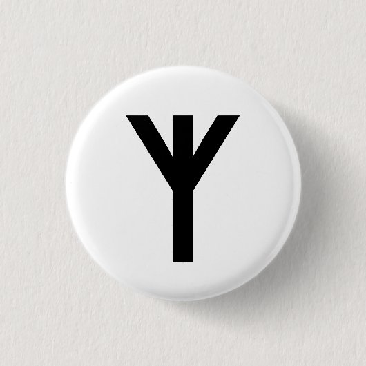Algiz Ronde Button 3,2 Cm (Voorkant)
