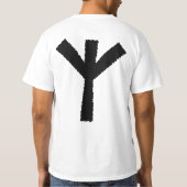 'Algiz' Viking Protection Rune Shirt (groot) (Achterkant)