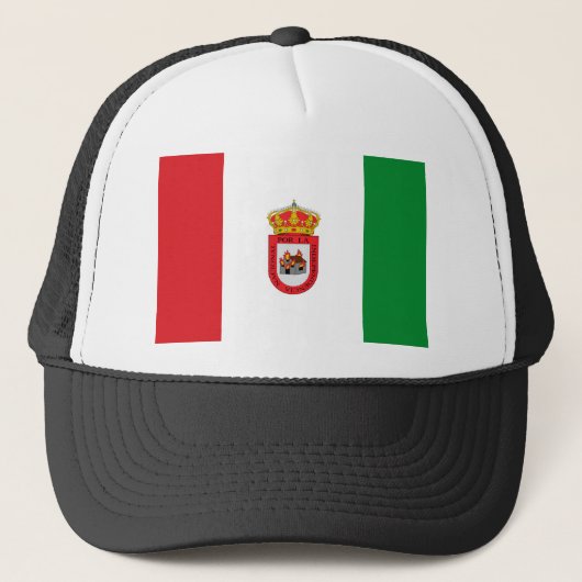 Algodonales Spanje, vlag van Spanje Trucker Pet (Voorkant)