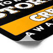 Algodystrofie Bewustzijnslint - Cadeau voor CRPS P Poster (Hoek)