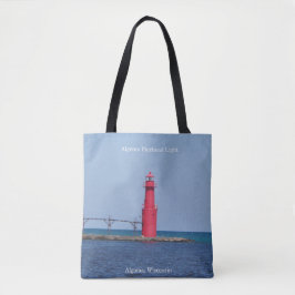 Algoma Pierhead Light over de canvas tas