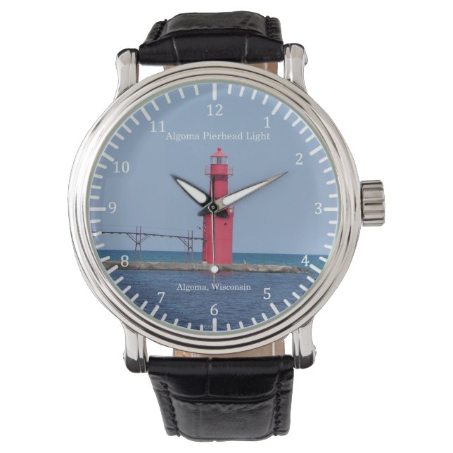 Algoma Pierhead Light watch Horloge (Voorkant)