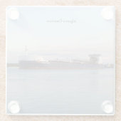 Algoma Transportglas onderzetter Glazen Onderzetter (Achterkant)