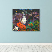 Algoma Waterfall | J.E.H. MacDonald | Canvas Afdruk (Insitu (Houten vloer))