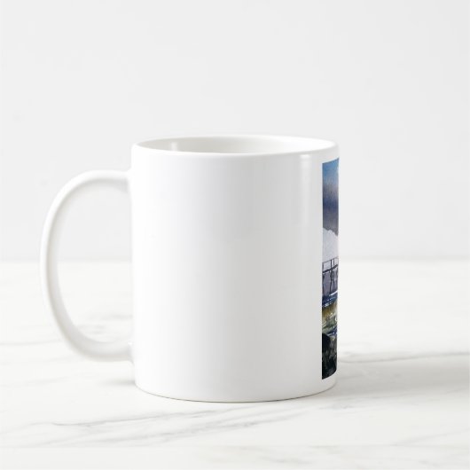 Algoma Wisconsin Red Lighthouse Coffee Mok (Links)