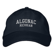 Algonac Michigan geborduurde honkbalhoed