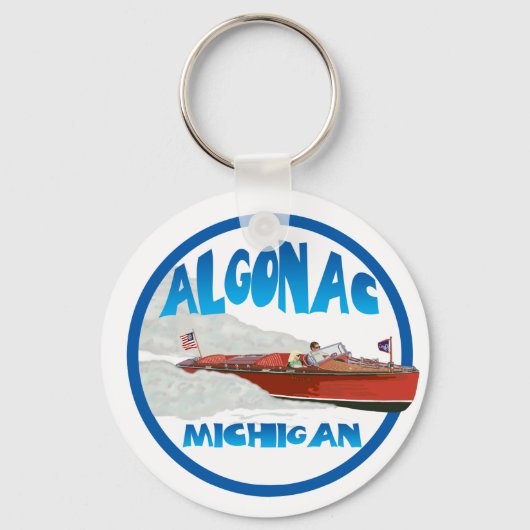 Algonac Michigan Sleutelhanger (Voorkant)