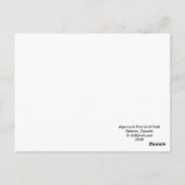 Algonquin Herfst Morning Briefkaart (Achterkant)