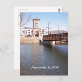 Algonquin Illinois Briefkaart (Voorkant / Achterkant)
