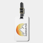 Algonquin Peak Retro Bagagelabel (Voorkant verticaal)