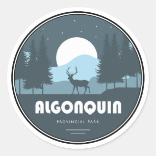 Algonquin Provinciaal Park Herten Ronde Sticker