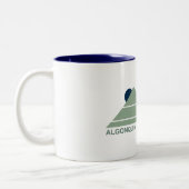 Algonquin Provincial Park Mountain Sun Tweekleurige Koffiemok (Links)