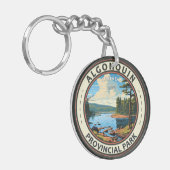 Algonquin Provincial Park Reizen Kunst Vintage Sleutelhanger (Voorkant Links)