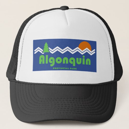 Algonquin Provincial Park Retro Trucker Pet (Voorkant)