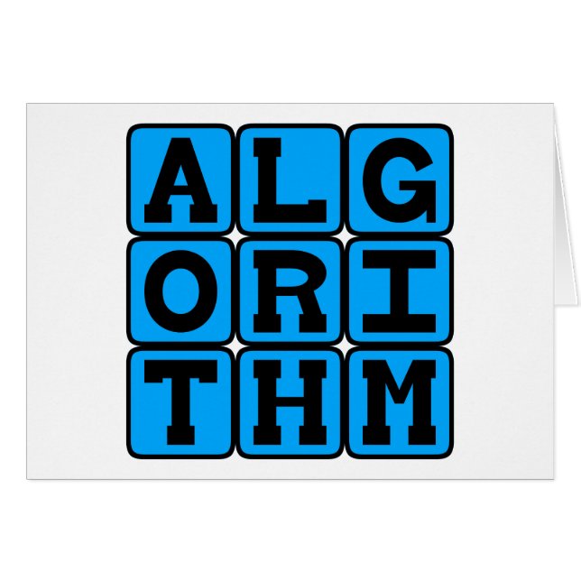 Algorithme, formule mathématique (Devant horizontal)