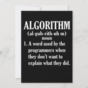 Algoritme Definition Computer Programming Bedankkaart