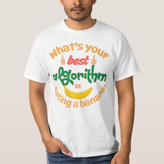 Algoritme in programmeren t-shirt (Voorkant)