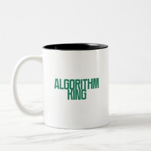 Algoritme Koning   Data Science Machine Learning  Tweekleurige Koffiemok