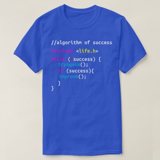 Algoritme van de Codeur van de Programmer van het  T-shirt (Design voorkant)