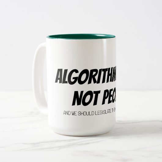 ALGORITMEN ZIJN GEEN MENSEN MOK (Voorkant links)