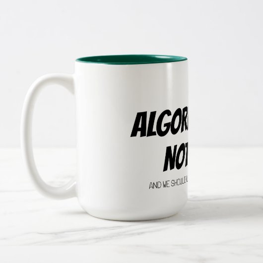 ALGORITMEN ZIJN GEEN MENSEN MOK (Links)