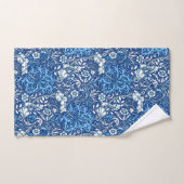Algue de Nouveau d'art florale, bleu de cobalt et (Serviette à main)