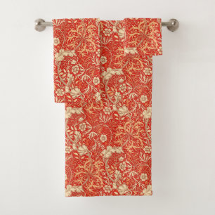 Algue de Nouveau d'art florale, orange de corail