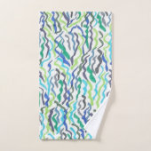 Algues bleues et vertes (Serviette à main)