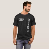 Alhambra California 626 Area Code  Retro T-shirt (Voorkant volledig)