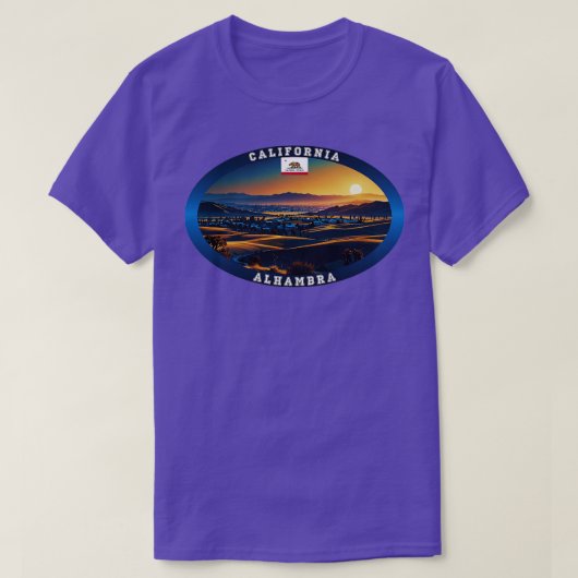 Alhambra California Travel TShirt (Design devant)