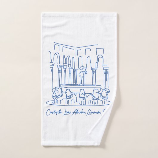 Alhambra Cour des Lions 1 (Serviette à main)
