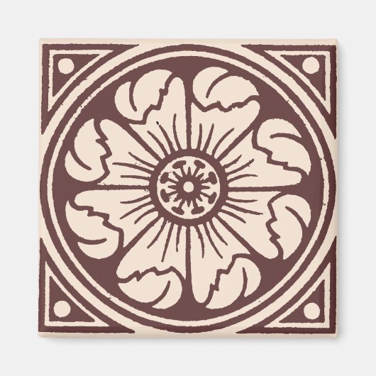 Alhambra Flower Tegel One Magneet (Voorkant)