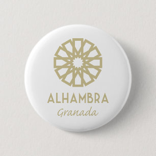 Alhambra Granada 1 Ronde Button 5,7 Cm