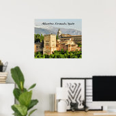 Alhambra, Granada, Andalusië, Spanje Poster (Thuiskantoor)