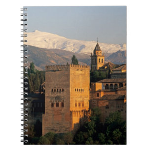 Alhambra; Granada; Andalusië, Spanje, Sierra Notitieboek