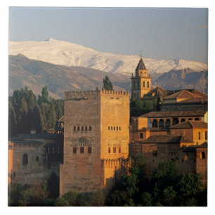 Alhambra; Granada; Andalusië, Spanje, Sierra Tegeltje