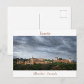 Alhambra, Granada, Spanje Briefkaart (Voorkant / Achterkant)