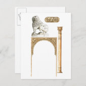 Alhambra Granada Spanje. Details Briefkaart (Voorkant / Achterkant)