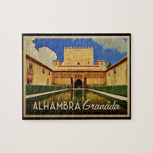 Alhambra Granada Spanje Legpuzzel (Horizontaal)
