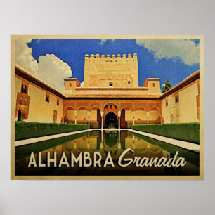 Alhambra Granada Spanje Poster