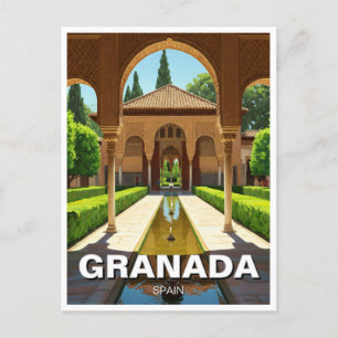Alhambra Granada Spanje Reizen Briefkaart